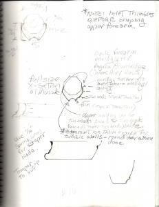 Details of forearm moulding.