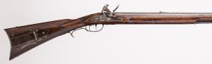 Rifle #12, fantasy chunk gun after 1800 Rockbridge Co, VA,half length, right side