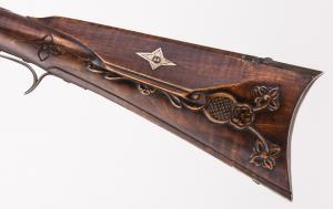 Rifle #12, fantasy chunk gun after 1800 Rockbridge Co, VA, cheek