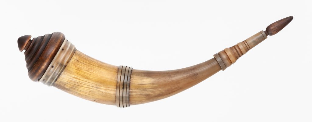 Horn #54 - Multi-banded southern style powder horn- Outside
